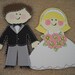 Wedding Bride and Groom Scrapbooking Embellishment Die Cuts