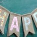 HAPPY burlap banner