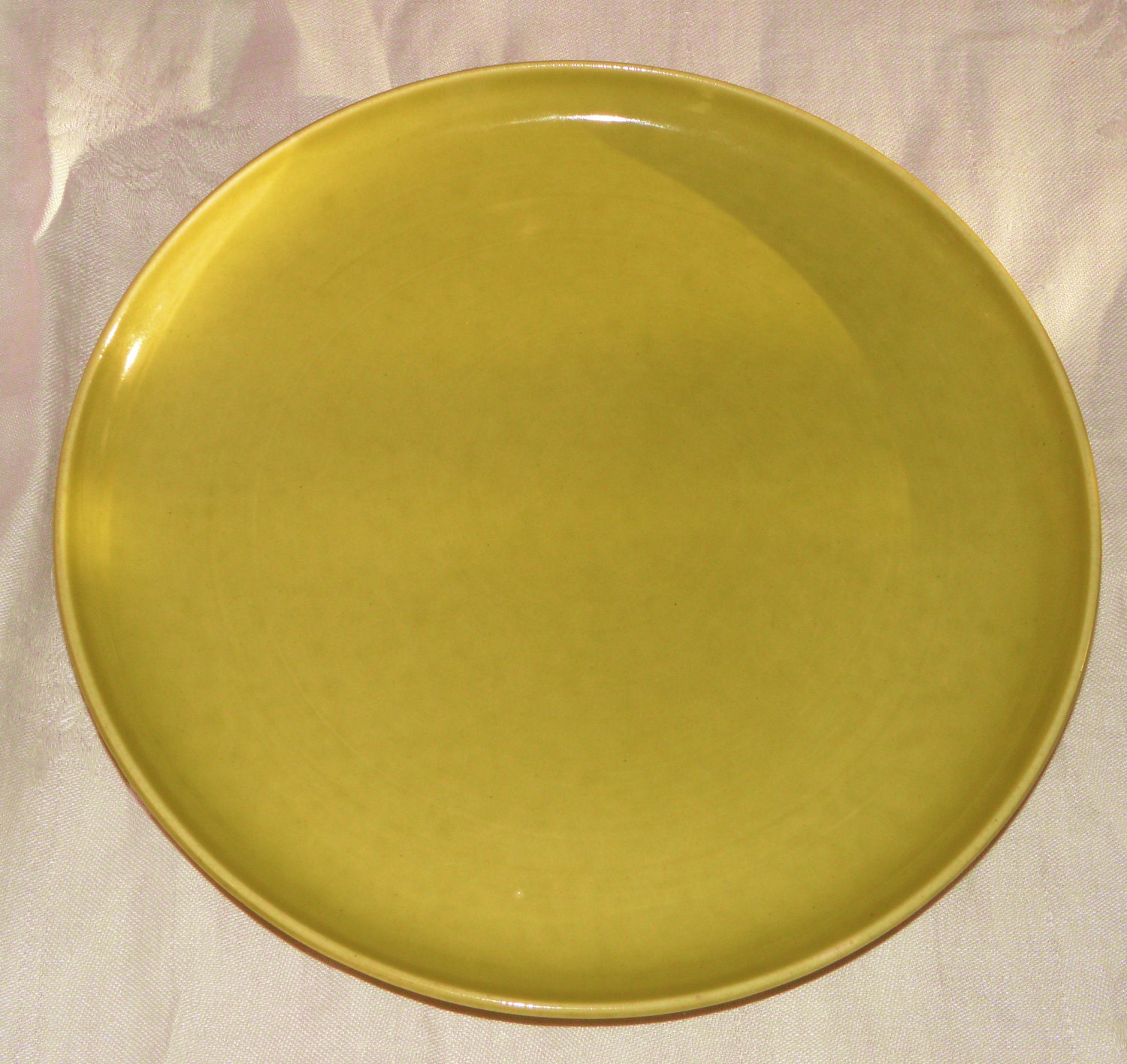 Russel Wright American Modern Plate in Chartreuse