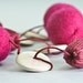 Extra Long Beaded Felt Necklace No Clasp Spring Summer Fashion Pink Gift For Girl