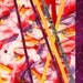 Reserved for Irene. 83% OFF SALE Art Quilt Wallhanging "Flying" airbrushed and appliqued on cotton