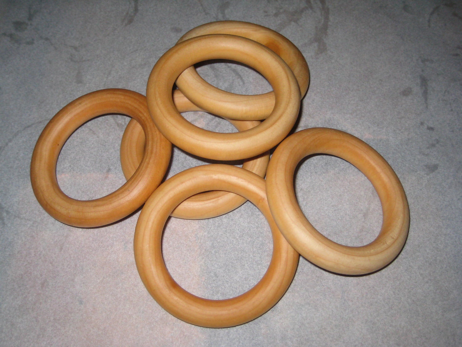 Wholesale Price for 20 Sealed wooden rings great for craft projects and more