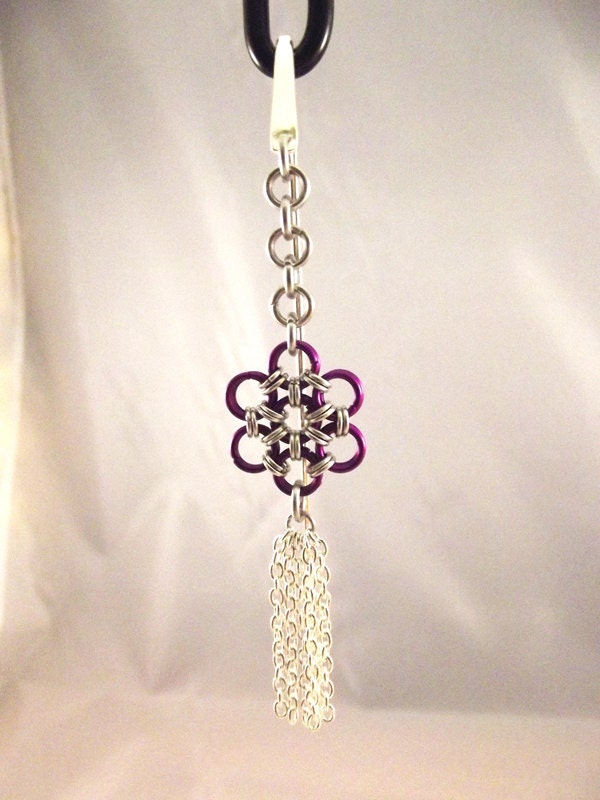 Japanese Flower Chainmaille Bookmark