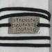 STRENGTH ENDURANCE COURAGE Wrap Bracelet - Inspirational Jewelry - Nickel Silver Pendant on 3 feet of Micro Fiber Suede - Motivation Wrap