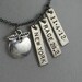 BIG APPLE New York City MARATHON Necklace - Choose your Date or Year - Race 26.2 New York City Marathon Necklace