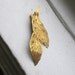 Leaf Hair Clip - Sticky Grip - Gold Tone