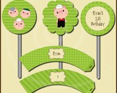 Three Little Pigs Mini Printable Party Kit with Editable Text - Printable PDF