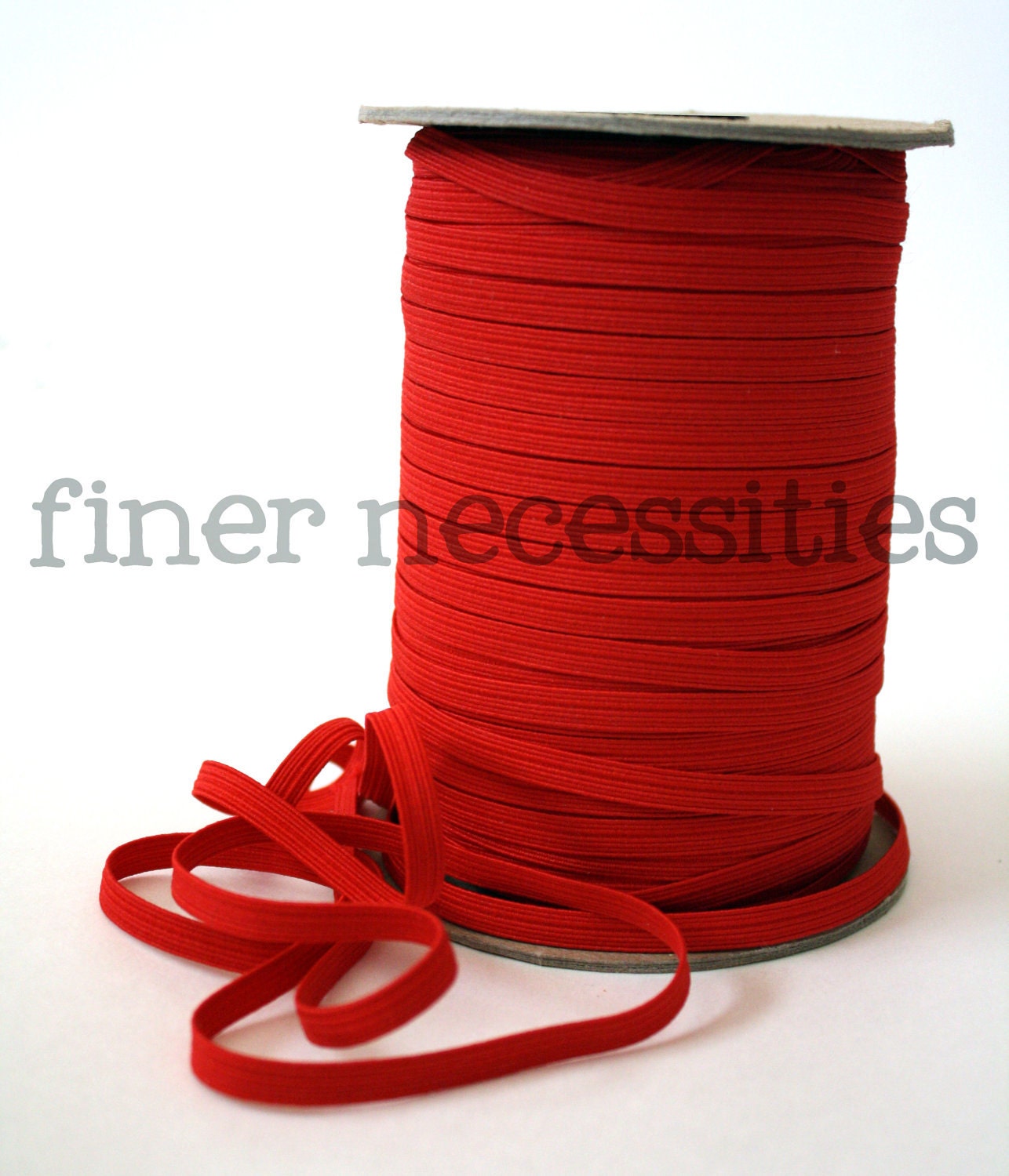 1/ 4 Inch Skinny Elastic Red 5 yards Ready to Ship Perfect for Headbands