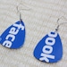 FACEBOOK Upcycled Gift Card Guitar Pick Earrings Handmade