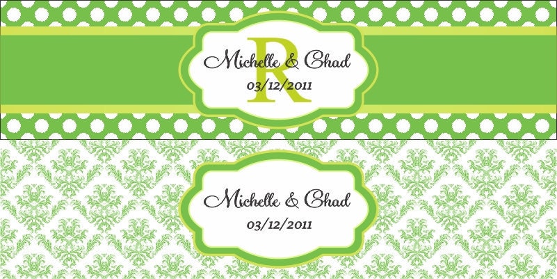 150 Water Resistant Wedding Water Bottle Labels - Printed with your wedding colors Il_170x135