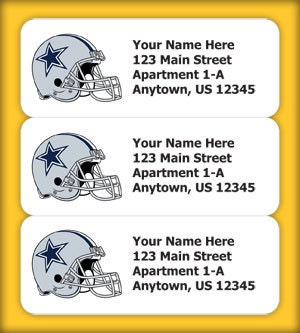 150 Dallas Cowboys Logo Return Address Labels - 2.625" x 1" Il_570xn