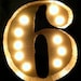 Vintage Replica Marquee Number Six
