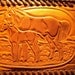 Vintage hand tooled men's leather wallet.