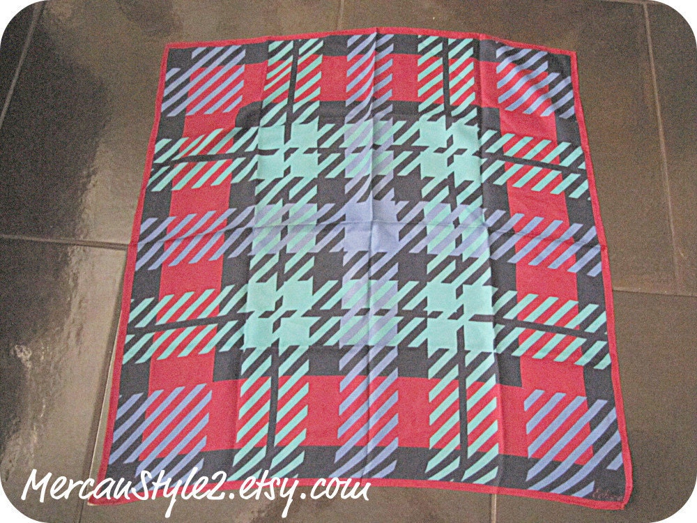 Silk Scarf Plaid by Echo