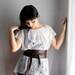 Brown obi belt in vegan leather - brown obi belt faux leather belt plus size obi belt
