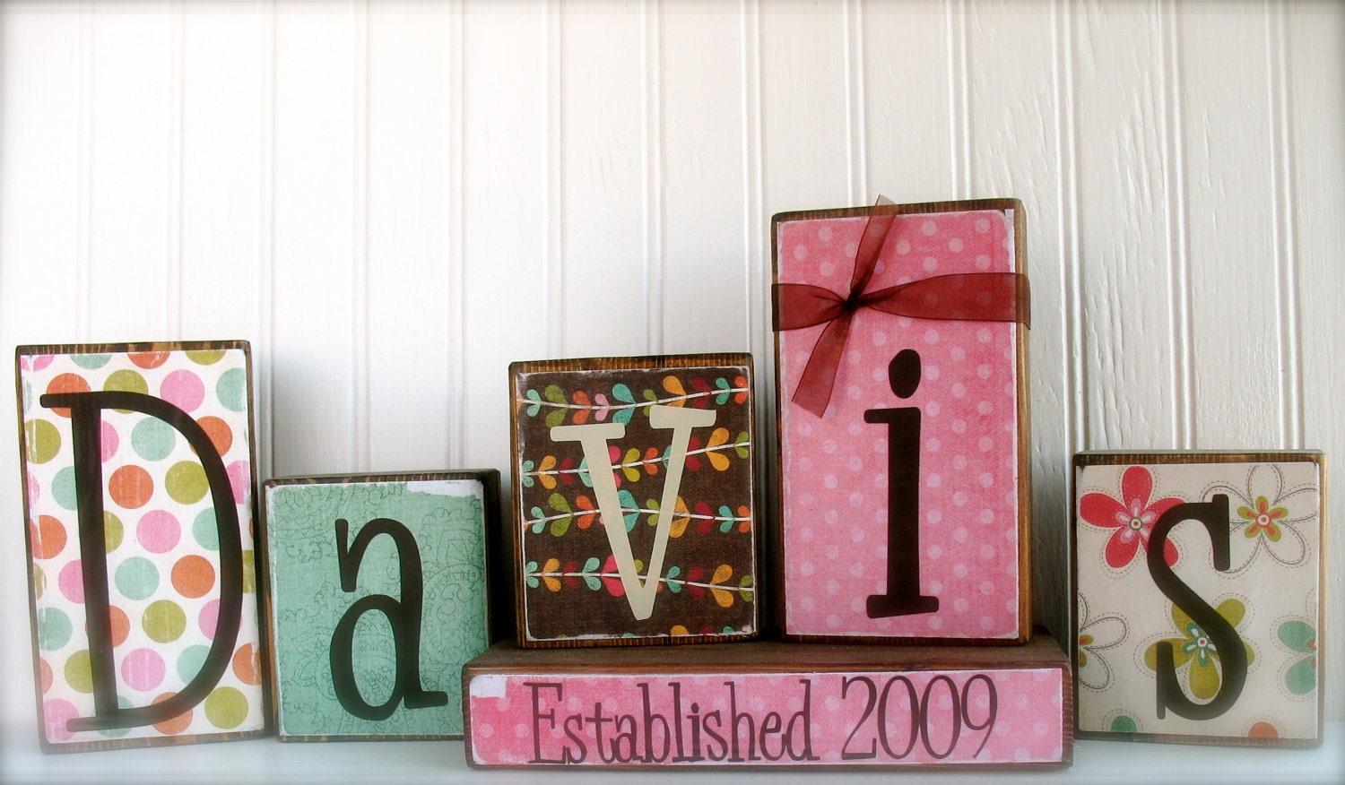 Personalized Name Blocks  Perfect as a gift or to add to your own decor
