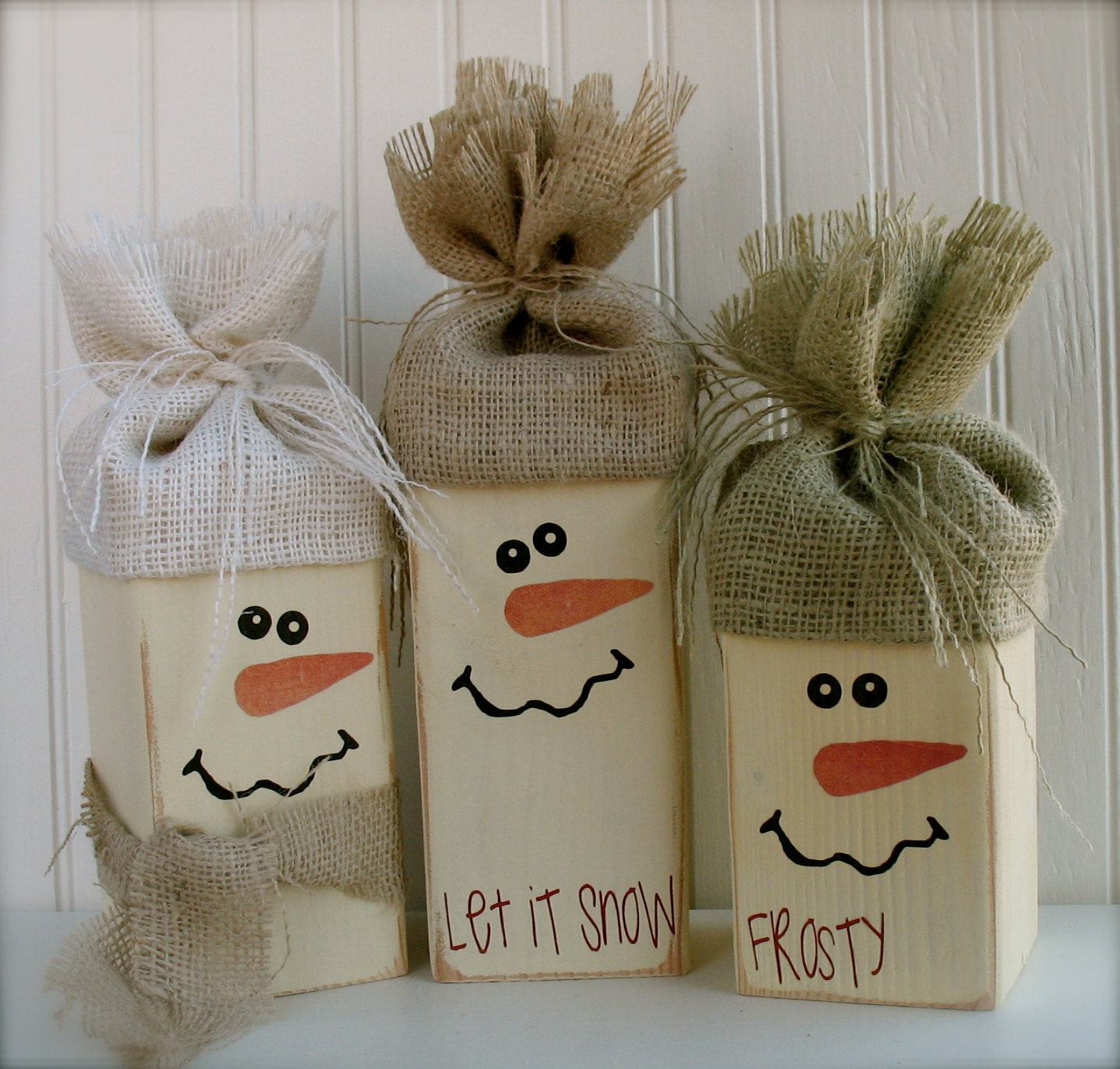 Large Snowman Trio... Perfect for Happy Holiday Decor.  Get yours to add to your decor today