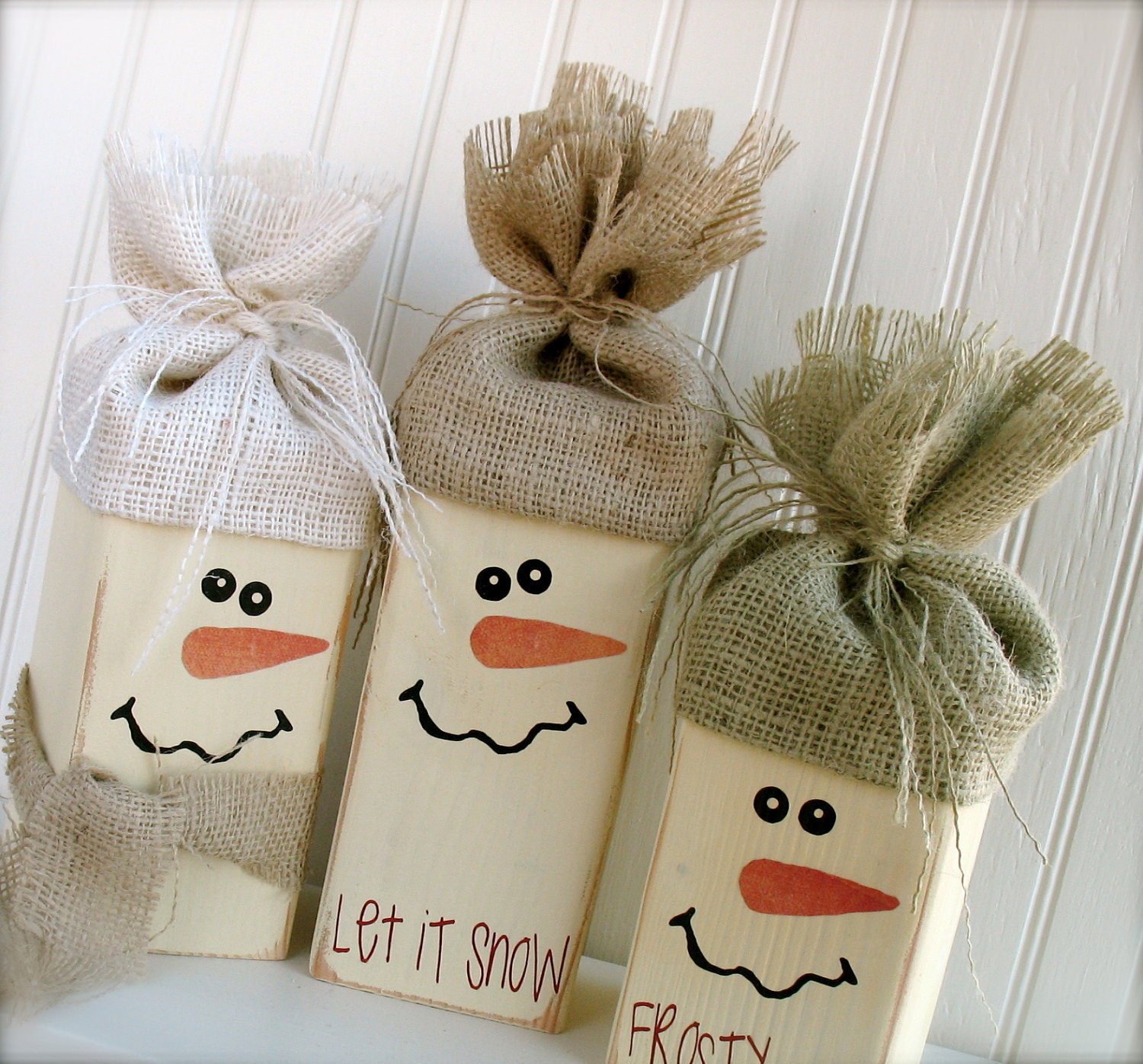 Large Snowman Trio... Perfect for Happy Holiday Decor.  Get yours to add to your decor today