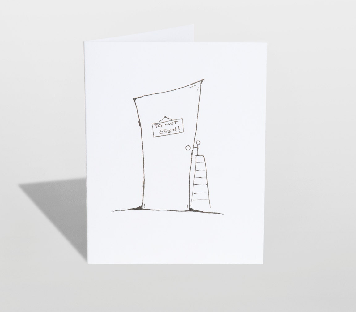 Door Full of Love-Valentines Day Card, Stickman Heart Card, Love, Friendship, Romance, anniversary, Birthday Card