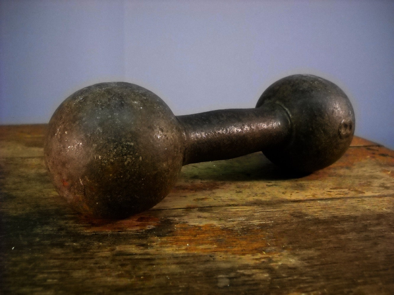 Antique Cast Iron Dumbbell