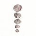 David's 5 Smooth Stones / Watercolor Print/Grey, Red, Pink, Mauve/ Archival Print
