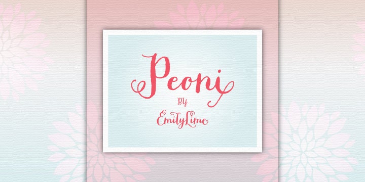 Peoni Font -  Pro Version