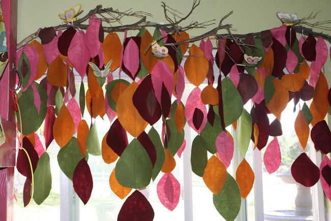 Felt Falling Leaves Window Treatment By Foo Foo La La