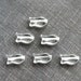 Fish czech glass beads crystal clear - 10x6mm - 20PC - 0215