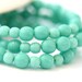 Small beads czech glass beads mix Turquoise green for jewelry making - round spacers, druk, small - 4-3mm - approx.100Pc - 0307
