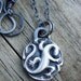 Lizard in Fine Silver -- Necklace