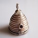 Vintage Sterling Silver Beehive & Enamel Bee Charm Opens