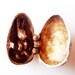 Vintage Silver Egg & Easter Bunny Rabbit Charm Opens