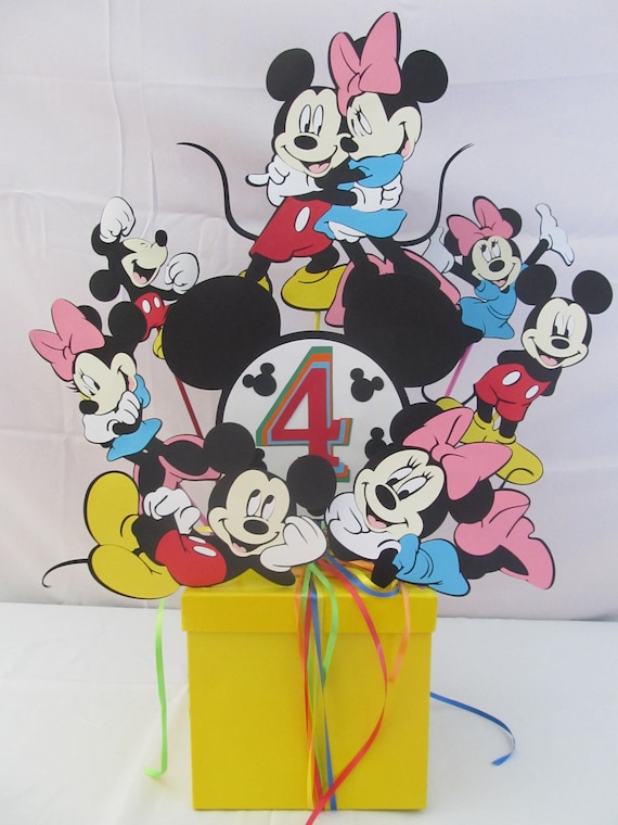 Mickey & Minnie Mouse Centerpice 9 pieces