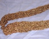 Skinny Fashion Scarf - Milk Chocolate - Hand Knitted by Stephanie Briggs