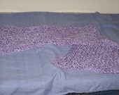 Lavender Scarf (Medium Length) - Lupus Awareness - Hand Knitted by Stephanie Briggs