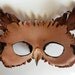 Screech Owl Leather Mask