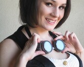 Steampunk Goggles  Silver Finish