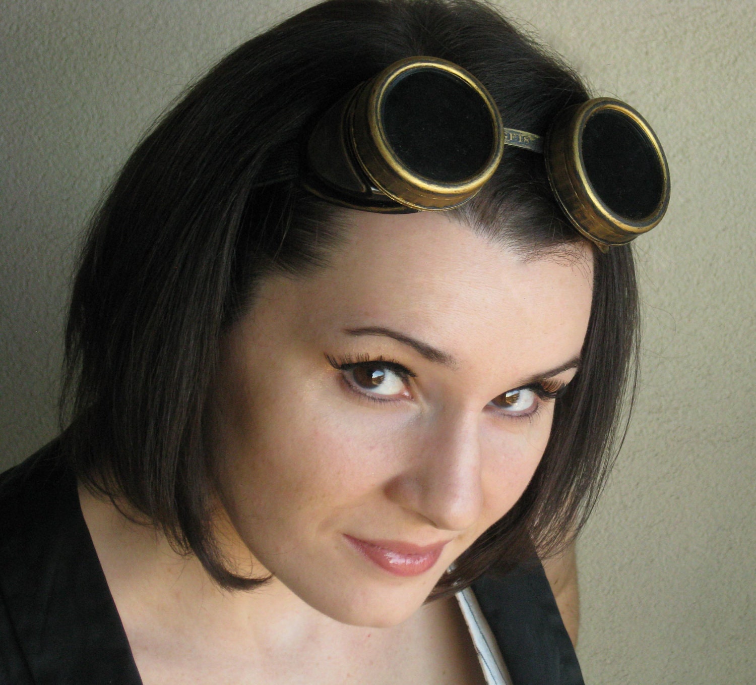 Steampunk Goggles Bright Gold Finish