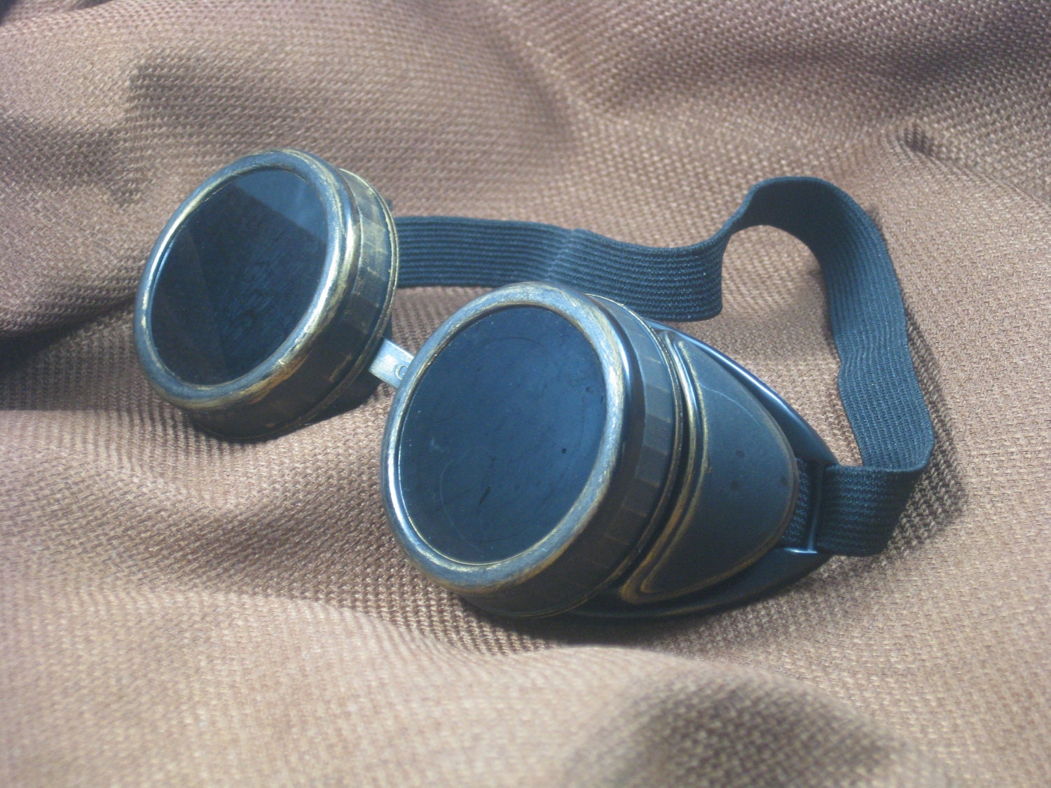 Steampunk Goggles Antique Gold Finish