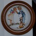Vintage 1972 Norman Rockwell Ltd. Edition Framed Collector Plate "Beguiling Buttercup" From The Four Seasons Series for 1949