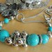 Chunky Turquoise and Silver Necklace