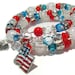 Patriotic Wrap Bracelet "USA"