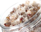 Sugar Scrub - Rose Body Polish Sugar Scrub . Made with Vegan Cane Sugar . All Natural . Unscented