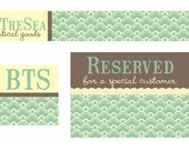 Premade Etsy Shop Set with Banner Avatar and Reserve Listing Quatrefoil Rustic Design