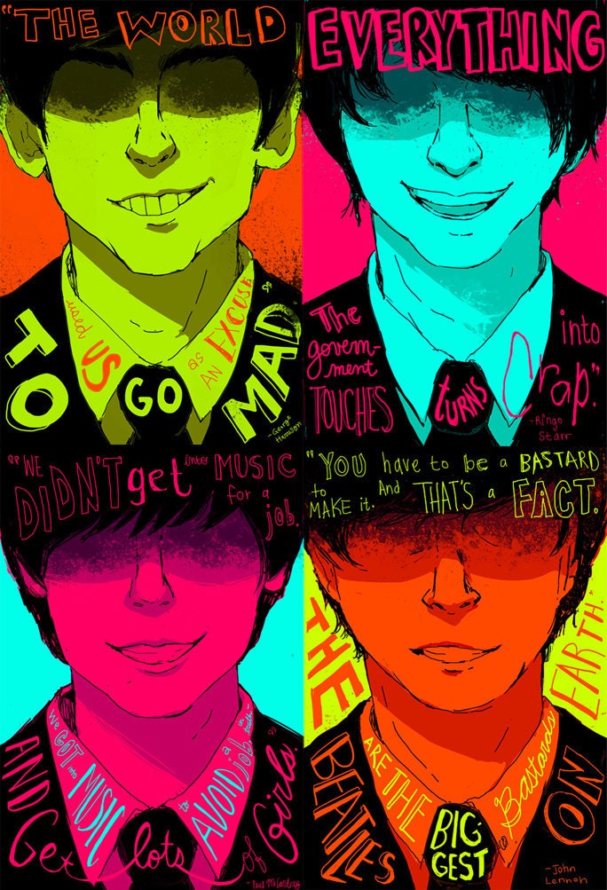 THE BEATLES-- 4 SET