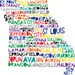 MISSOURI State Digital illustration Print Kansas City St Louis