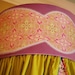 Beautiful Custom Made Purple Velvet Upholstered Bed Canopy Cornice