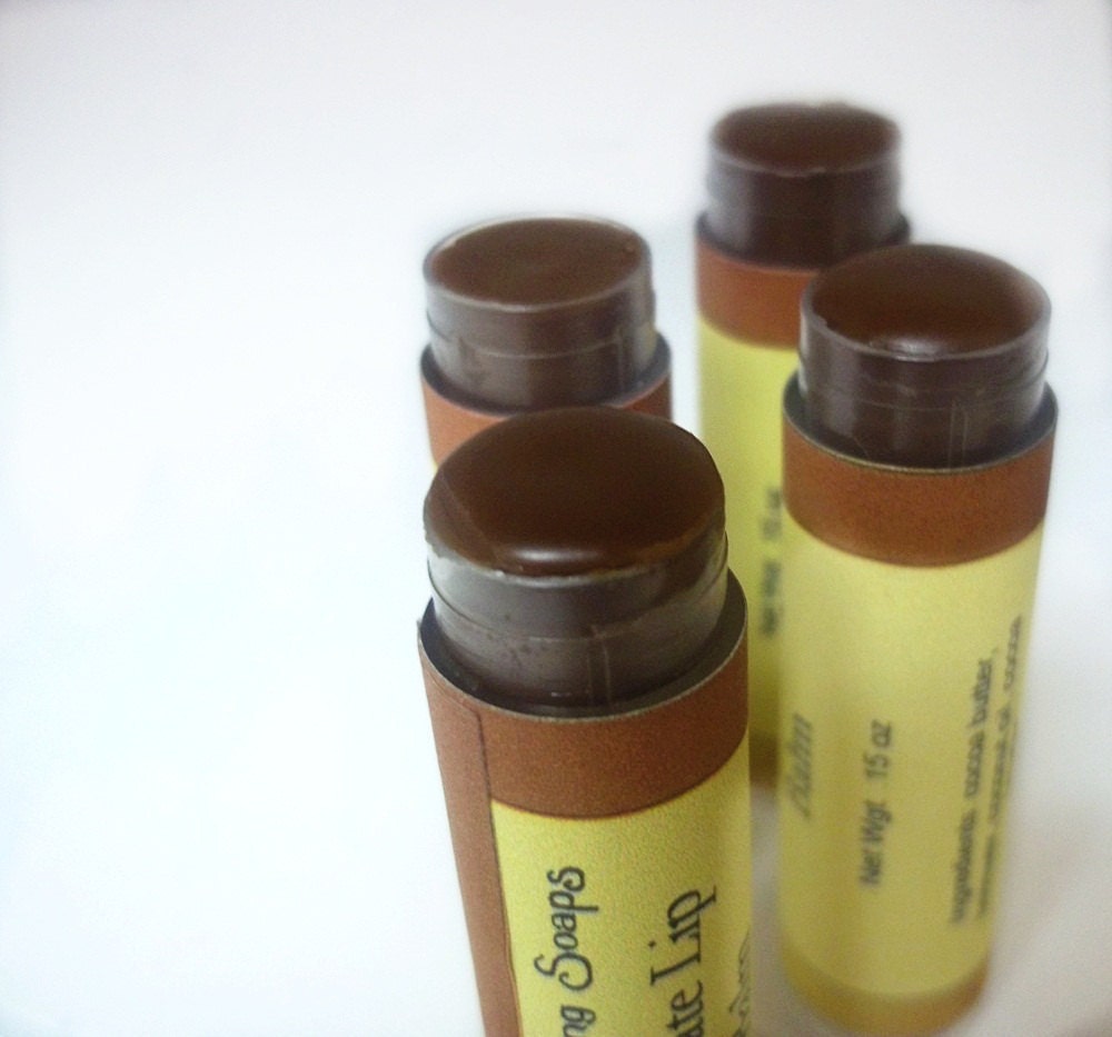 Chocolate Lip Balm with Cocoa Butter, Naturally Flavored