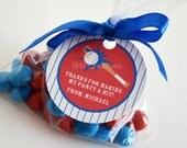 Personalized Baseball Favor Tag - DIY Printable Digital File