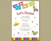 Fiesta Birthday Invitation - Personalized DIY Printable Digital File